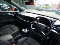 USED 2022 71 AUDI Q4 E-TRON 40 150 kW S Line 5d Electric Auto 82kWh (204 ps) [COMFORT & SOUND PACK] &pound;4115 OF OPTIONAL EXTRAS, UPGRADES ARE DINAMICA SPORT SEATS LEATHER FLAT TOP & BOTTOM MFSW SHIFT PADDLES FOR RECUPERATION COMFORT & SOUND PACKAGE INC REVERSING CAMERA AUDI PARKING SYSTEM PLUS PARK ASSIST PLUS ADAPTIVE CRUISE CONTROL WITH SPEED LIMITER SONOS PREMIUM SOUND SYSTEM ASSISTANCE PACK PLUS & 20 INCH ALLOYS, SAT NAV, HEATED SEATS, WIRELESS APPLE CARPLAY / ANDROID AUTO, LANE ASSIST, DAB, BLUETOOTH, ELECTRIC TAILGATE, POWER FOLDING MIRRORS, VIRTUAL COCKPIT, 1 OWNER, GOOD SERVICE HISTORY