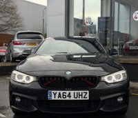 USED 2015 64 BMW 4 SERIES 3.0 430d M Sport Coupe 2dr Diesel Auto xDrive Euro 6 (s/s) (258 ps) THIS CAR COMES WITH 6 MONTHS WARRANTY , BREAKDOWN COVER & RECOVERY+ PERFECT EXAMPLE OF ALL WHEEL DRIVE+ FULL LEATHER TRIM+ FRONT HEATED SEATS+ HARMON KARDON LOGIC 7 SURROUND SOUND SYSTEM+ BLUETOOTH PHONE+ AUDIO CONNECTIVITY+ USB CONNECTIVITY+ AUX CONNECTION+ DAB RADIO+ FRONT AND REAR PARKING SENSORS+ PADDLE SHIFTERS+ 19 INCH ALLOY WHEELS