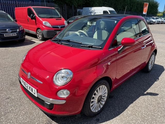 2012 62 Fiat 500 1.2 Lounge Panoramic Hatchback 3 Door Petrol Manual Euro 4 (69 bhp)