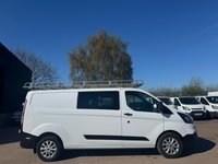 USED 2019 19 FORD TRANSIT CUSTOM 2.0 320 EcoBlue Crew Van L2 H1 Euro 6 5dr (6 Seat) FACTORY SIX SEAT CREW, AIR CON