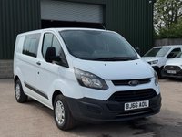 USED 2017 66 FORD TRANSIT CUSTOM 2.0 TDCi 310 L2 H1 5dr FSH, AIR CON, 6 SEATER