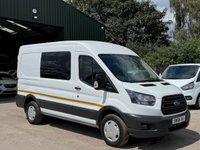 USED 2018 68 FORD TRANSIT 2.0 350 EcoBlue RWD L2 H2 Euro 6 5dr 6 SEAT WINDOW CREW VAN, 170PS