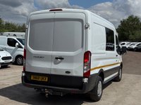 USED 2018 68 FORD TRANSIT 2.0 350 EcoBlue RWD L2 H2 Euro 6 5dr 6 SEAT WINDOW CREW VAN, 170PS
