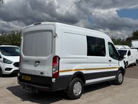 USED 2018 68 FORD TRANSIT 2.0 350 EcoBlue RWD L2 H2 Euro 6 5dr 6 SEAT WINDOW CREW VAN, 170PS