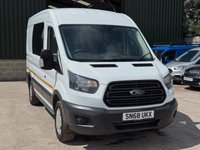 USED 2018 68 FORD TRANSIT 2.0 350 EcoBlue RWD L2 H2 Euro 6 5dr 6 SEAT WINDOW CREW VAN, 170PS