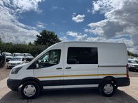 USED 2018 68 FORD TRANSIT 2.0 350 EcoBlue RWD L2 H2 Euro 6 5dr 6 SEAT WINDOW CREW VAN, 170PS