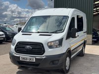 USED 2018 68 FORD TRANSIT 2.0 350 EcoBlue RWD L2 H2 Euro 6 5dr 6 SEAT WINDOW CREW VAN, 170PS