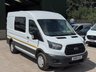 USED 2018 68 FORD TRANSIT 2.0 350 EcoBlue RWD L2 H2 Euro 6 5dr 6 SEAT WINDOW CREW VAN, 170PS