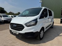 USED 2018 68 FORD TRANSIT CUSTOM 2.0 300 EcoBlue Crew Van L2 H1 Euro 6 5dr (6 Seat) FACTORY SIX SEAT CREW, L2 LWB