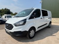 USED 2018 68 FORD TRANSIT CUSTOM 2.0 300 EcoBlue Crew Van L2 H1 Euro 6 5dr (6 Seat) FACTORY SIX SEAT CREW, L2 LWB