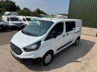 USED 2018 68 FORD TRANSIT CUSTOM 2.0 300 EcoBlue Crew Van L2 H1 Euro 6 5dr (6 Seat) FACTORY SIX SEAT CREW, L2 LWB