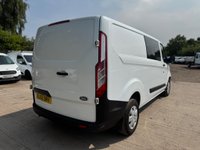 USED 2018 68 FORD TRANSIT CUSTOM 2.0 300 EcoBlue Crew Van L2 H1 Euro 6 5dr (6 Seat) FACTORY SIX SEAT CREW, L2 LWB