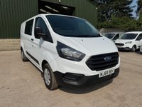 USED 2018 68 FORD TRANSIT CUSTOM 2.0 300 EcoBlue Crew Van L2 H1 Euro 6 5dr (6 Seat) FACTORY SIX SEAT CREW, L2 LWB