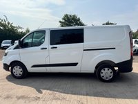 USED 2018 68 FORD TRANSIT CUSTOM 2.0 300 EcoBlue Crew Van L2 H1 Euro 6 5dr (6 Seat) FACTORY SIX SEAT CREW, L2 LWB