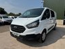 USED 2018 68 FORD TRANSIT CUSTOM 2.0 300 EcoBlue Crew Van L2 H1 Euro 6 5dr (6 Seat) FACTORY SIX SEAT CREW, L2 LWB