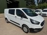 USED 2018 68 FORD TRANSIT CUSTOM 2.0 300 EcoBlue Crew Van L2 H1 Euro 6 5dr (6 Seat) FACTORY SIX SEAT CREW, L2 LWB