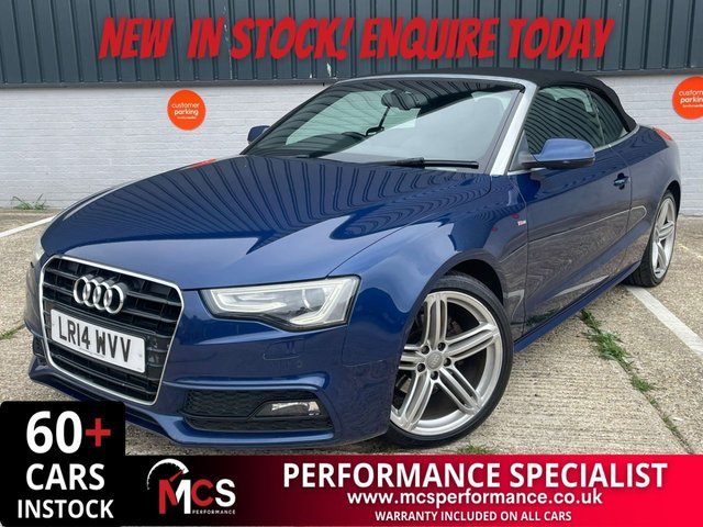 2014 14 AUDI A5 CABRIOLET 2.0 TDI S line Special Edition Convertible 2dr Diesel Multitronic Euro 5 (s/s) (177 ps) ** SALE ** SALE ** SALE **