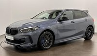USED 2021 21 BMW 1 SERIES 2.0 120d M Sport (LCP) Hatchback 5dr Diesel Auto Euro 6 (s/s) (190 ps) Striking Storm Bay Grey, M Sport Pro Package, Black Perforated Full Leather Sports Seats, Heated Seats, Performance Control, M Sport Aero Package, Performance Control,