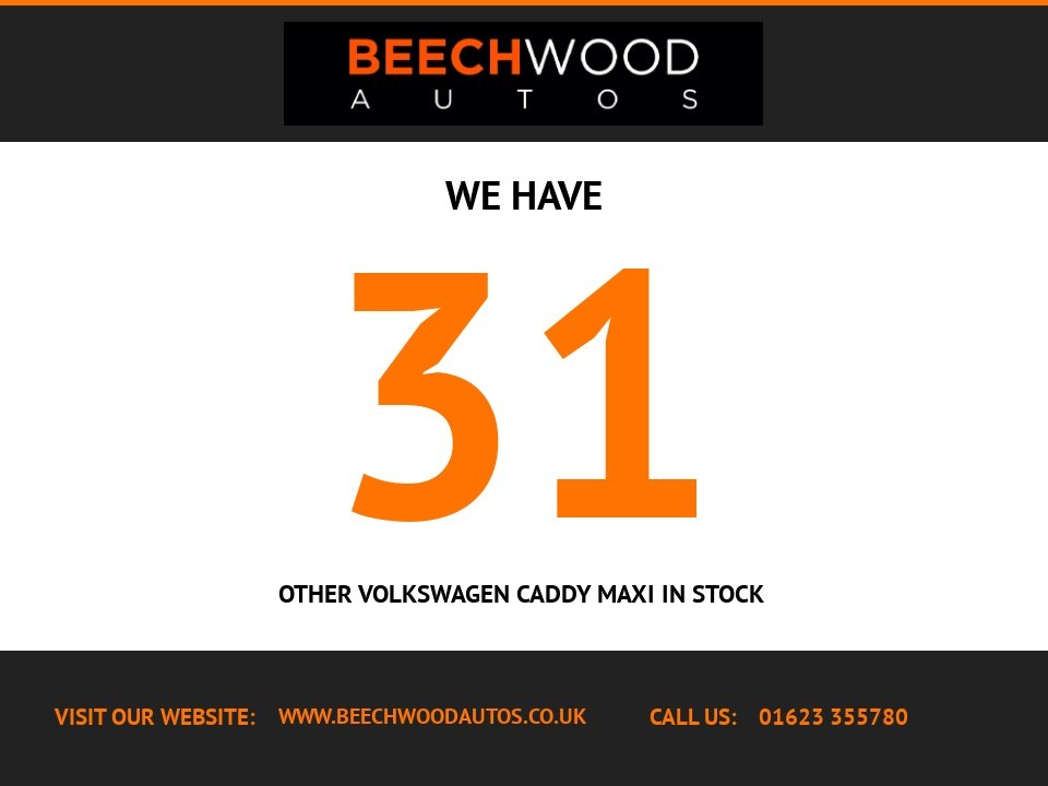 USED 2015 15 VOLKSWAGEN CADDY MAXI 1.6 TDI C20 CR BEECHWOOD CUSTOM Panel Van 6dr Diesel Manual LWB Euro 5 (102 ps) *BRAND NEW 19" WHEELS & TYRES*