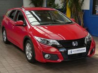USED 2016 65 HONDA CIVIC 1.6 i-DTEC SE Plus Tourer 5dr Diesel Manual Euro 5 (s/s) (Navi) (120 ps) &pound;20 ROAD TAX CAZ ULEZ EXEMPT SAT NAV AIR CON REAR VIEW CAMERA PARKING SENSORS 2 OWNERS EXCELLENT SERVICE HISTORY WARRANTY