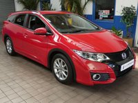 USED 2016 65 HONDA CIVIC 1.6 i-DTEC SE Plus Tourer 5dr Diesel Manual Euro 5 (s/s) (Navi) (120 ps) &pound;20 ROAD TAX CAZ ULEZ EXEMPT SAT NAV AIR CON REAR VIEW CAMERA PARKING SENSORS 2 OWNERS EXCELLENT SERVICE HISTORY WARRANTY