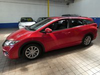 USED 2016 65 HONDA CIVIC 1.6 i-DTEC SE Plus Tourer 5dr Diesel Manual Euro 5 (s/s) (Navi) (120 ps) &pound;20 ROAD TAX CAZ ULEZ EXEMPT SAT NAV AIR CON REAR VIEW CAMERA PARKING SENSORS 2 OWNERS EXCELLENT SERVICE HISTORY WARRANTY