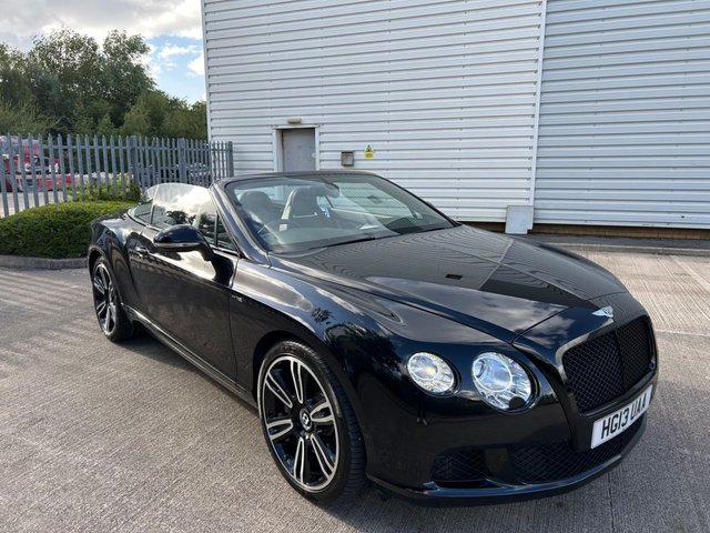2013 13 Bentley Continental 6.0 W12 GTC 2d AUTO 567 BHP-2 Former Keepers-Supplied New By Bentley Hampshire-Finished In Beluga-Main Hide In Beluga-Secondary Hide In Beluga-Red Cross & Emblem Stitching-Mulliner Driving Specification-Acoustic Windscreen-Automatic Headlight-Dynamic Range Adjustment-Apple Car Play-One Touch Roof Operation-Piano Interior Finish-Diamond Quilted Hide Seats-Drilled Alloy Sports Foot Pedals-Heated 3 Spoke Hide Trimmed Steering Wheel-Neck Warmer-Wind Deflector-Keyless Entry-Daytime Running Lights-Bluetooth-10 Services On File-9 Bentley Main Dealer-What a Car.