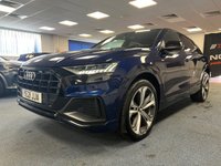 USED 2021 21 AUDI Q8 3.0 TFSI V6 55 Black Edition SUV 5dr Petrol Tiptronic quattro Euro 6 (s/s) (340 ps) 1 OWNER FULL SERVICE HISTORY 6 MONTHS WARRANTY HEATED ELECTRIC LEATER SEATS  SATNAV  APP CONNECT