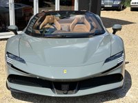 USED 2024 24 FERRARI SF90 Spider 4.0T V8 7.9kWh Convertible 2dr Petrol Plug-in Hybrid F1 DCT 4WD Euro 6 (s/s) (986 ps) SUSPENSION LIFT + VAT QUALIFYING + 1 OWNER +  TAILOR MADE + FULL PPF + CARBON FIBRE + 4.0L twin-turbo V8 Engine + 0 To 60 In: 2.1 Seconds + Two-Tone Bodywork - Nero DS + Adaptive Front Light System + Brake Callipers in Allumino + Carbon Fibre Side Air Splitter + Rear Diffuser In Carbon Fibre + Carbon Fibre Underdoor Cover  +  Font Lift +Dual Colour Leather Interior Trim - Terra Bruciata +  Central Part Of Seats - Alacantara + Apple Car Play +  Coloured Passenger Compartment Details +Leather/Al