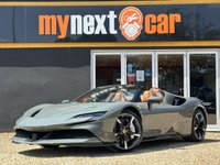 USED 2024 24 FERRARI SF90 Spider 4.0T V8 7.9kWh Convertible 2dr Petrol Plug-in Hybrid F1 DCT 4WD Euro 6 (s/s) (986 ps) SUSPENSION LIFT + VAT QUALIFYING + 1 OWNER +  TAILOR MADE + FULL PPF + CARBON FIBRE + 4.0L twin-turbo V8 Engine + 0 To 60 In: 2.1 Seconds + Two-Tone Bodywork - Nero DS + Adaptive Front Light System + Brake Callipers in Allumino + Carbon Fibre Side Air Splitter + Rear Diffuser In Carbon Fibre + Carbon Fibre Underdoor Cover  +  Font Lift +Dual Colour Leather Interior Trim - Terra Bruciata +  Central Part Of Seats - Alacantara + Apple Car Play +  Coloured Passenger Compartment Details +Leather/Al