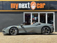 USED 2024 24 FERRARI SF90 Spider 4.0T V8 7.9kWh Convertible 2dr Petrol Plug-in Hybrid F1 DCT 4WD Euro 6 (s/s) (986 ps) SUSPENSION LIFT + VAT QUALIFYING + 1 OWNER +  TAILOR MADE + FULL PPF + CARBON FIBRE + 4.0L twin-turbo V8 Engine + 0 To 60 In: 2.1 Seconds + Two-Tone Bodywork - Nero DS + Adaptive Front Light System + Brake Callipers in Allumino + Carbon Fibre Side Air Splitter + Rear Diffuser In Carbon Fibre + Carbon Fibre Underdoor Cover  +  Font Lift +Dual Colour Leather Interior Trim - Terra Bruciata +  Central Part Of Seats - Alacantara + Apple Car Play +  Coloured Passenger Compartment Details +Leather/Al