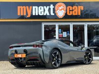 USED 2024 24 FERRARI SF90 Spider 4.0T V8 7.9kWh Convertible 2dr Petrol Plug-in Hybrid F1 DCT 4WD Euro 6 (s/s) (986 ps) SUSPENSION LIFT + VAT QUALIFYING + 1 OWNER +  TAILOR MADE + FULL PPF + CARBON FIBRE + 4.0L twin-turbo V8 Engine + 0 To 60 In: 2.1 Seconds + Two-Tone Bodywork - Nero DS + Adaptive Front Light System + Brake Callipers in Allumino + Carbon Fibre Side Air Splitter + Rear Diffuser In Carbon Fibre + Carbon Fibre Underdoor Cover  +  Font Lift +Dual Colour Leather Interior Trim - Terra Bruciata +  Central Part Of Seats - Alacantara + Apple Car Play +  Coloured Passenger Compartment Details +Leather/Al