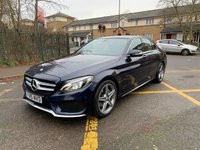USED 2015 15 MERCEDES-BENZ C-CLASS 1.6 C200 BlueTEC AMG Line Saloon 4dr Diesel G-Tronic+ Euro 6 (s/s) (136 ps) Pan Glass S/roof, Reverse Cam