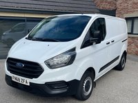 USED 2018 68 FORD TRANSIT CUSTOM 2.0 300 EcoBlue Panel Van 5dr Diesel Manual L1 H1 Euro 6 (105 ps) 1 OWNER FSH 6 MONTHS WARRANTY