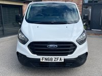 USED 2018 68 FORD TRANSIT CUSTOM 2.0 300 EcoBlue Panel Van 5dr Diesel Manual L1 H1 Euro 6 (105 ps) 1 OWNER FSH 6 MONTHS WARRANTY