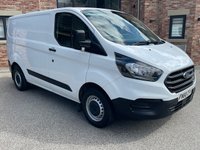 USED 2018 68 FORD TRANSIT CUSTOM 2.0 300 EcoBlue Panel Van 5dr Diesel Manual L1 H1 Euro 6 (105 ps) 1 OWNER FSH 6 MONTHS WARRANTY