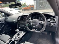 USED 2013 63 AUDI A5 3.0 TDI V6 Black Edition Coupe 2dr Diesel S Tronic quattro Euro 5 (s/s) (245 ps) PANORAMIC ROOF + BANG & OLUFSEN SOUND + SATNAV + CRUISE CONTROL + HEATED SEATS + FRONT AND REAR SENSORS