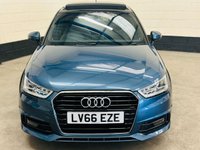 USED 2016 66 AUDI A1 1.4 TFSI S line Panoramic Sportback 5 Door Petrol Manual Euro 6 (s/s) (125 ps) 1 LADY OWNER + AUDI WITH 7 SERVICES
