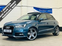 USED 2016 66 AUDI A1 1.4 TFSI S line Panoramic Sportback 5 Door Petrol Manual Euro 6 (s/s) (125 ps) 1 LADY OWNER + AUDI WITH 7 SERVICES