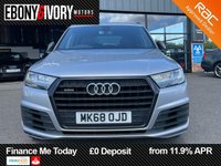 USED 2018 68 AUDI Q7 3.0 TDI V6 50 Black Edition SUV 5dr Diesel Tiptronic quattro Euro 6 (s/s) (286 ps) 2 OWNERS FROM NEW 2 KEYS GOOD SERVICE HISTORY SERVICED AS REQUIRED AND 1 YEAR MOT WITHIN THE SALE