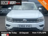 USED 2016 66 VOLKSWAGEN TIGUAN 2.0 TDI BlueMotion Tech SE Navigation SUV 5dr Diesel Manual Euro 6 (s/s) (150 ps) 2 OWNERS FROM NEW 2 KEYS BOOK PACK FULL SERVICE HISTORY SERVICED AS REQUIRED AND 1 YEAR MOT WITHIN THE SALE