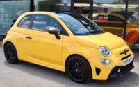 PRE-OWNED 2021 71 ABARTH 595C 1.4 T-Jet Competizione 70th Cabrio 2dr Petrol Manual Euro 6 (180 bhp) Modena Yellow (&pound;500 option), Sabelt GT Black Interior, 17" Alloy, 7in Touch Screen With Sat Nav-Bluetooth-DAB, Spots Mode, Apple CarPlay, Android Auto, Privacy Glass, Automatic Climate Control, Electric Adjustable and Heated Mirrors, Hill Holder, Koni Front and Rear Shock Absorbers, LED Day Running Lights, Split Folding Seats, Audio Streaming, Parking Sensors, Red Brembo Brake Callipers, Alcantara Wrapped Instrument Cluster, Tyre Pressure Monitor, Electric Convertible Roof, 1 Previous Owner, 2 K