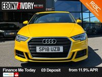 USED 2018 18 AUDI A3 1.5 TFSI CoD S line Sportback 5dr Petrol S Tronic Euro 6 (s/s) (150 ps) AUDI SERVICE HISTORY 2 KEYS BOOK PACK FRESH SERVICE AND 1 YEAR MOT WITHIN THE SALE