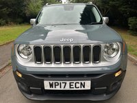 USED 2017 17 JEEP RENEGADE 1.6 MultiJetII Limited SUV 5dr Diesel Manual Euro 6 (s/s) (120 ps) HEATED LEATHER SEATS,BLUETOOTH,S/H