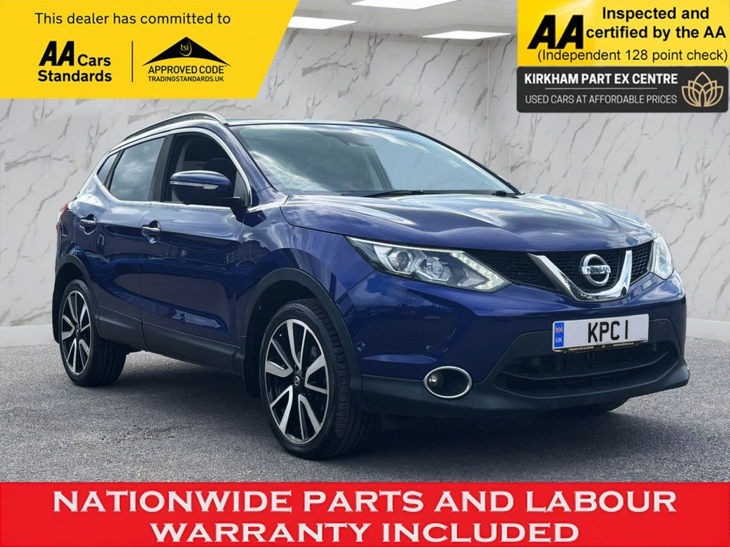 NISSAN QASHQAI 1.6 dCi Tekna SUV 5dr Diesel XTRON 2WD Euro 6 (s/s) (130 ps) NATIONWIDE PARTS & LABOUR WARRANTY INCLUDED + 12 MONTHS AA BREAKDOWN FREE