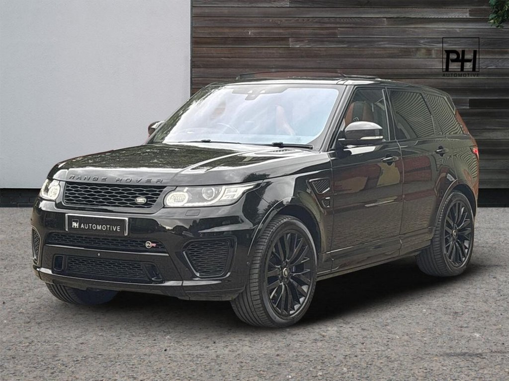 USED 2017 67 LAND ROVER RANGE ROVER SPORT 5.0 V8 SVR SUV 5dr Petrol Auto 4WD Euro 6 (s/s) (550 ps) LAND ROVER WARRANTY AUGUST 26