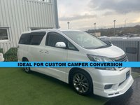 USED 2010 TOYOTA VELLFIRE TOYOTA VELLFIRE MPV 2.4 LITRE PETROL IDEAL  FOR CUSTOM CAMPER CONVERSION #1165 IDEAL VAN FOR CONVERSION