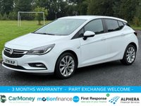 USED 2018 18 VAUXHALL ASTRA 1.4i Turbo Design Hatchback 5dr Petrol Manual Euro 6 (125 ps) 