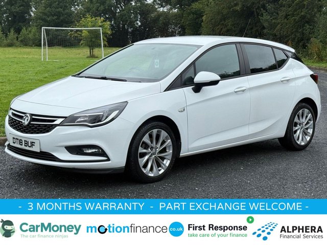 2018 18 Vauxhall Astra 1.4i Turbo Design Hatchback 5dr Petrol Manual Euro 6 (125 ps)