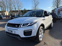 USED 2015 65 LAND ROVER RANGE ROVER EVOQUE 2.0 TD4 SE Tech SUV 5dr Diesel Manual 4WD Euro 6 (s/s) (180 ps) ANOTHER ABSOLUTE BEAUTY, JUST IN AND FINISHED IN STUNNING WHITE PAINT+4 WHEEL DRIVE+DIESEL+SERVICE HISTORY+ULEZ COMPLIANT+FULL, TWO TONE LEATHER INTERIOR+FULL PANORAMIC GLASS ROOF+SATELLITE NAVIGATION+PARK ASSIST+CLIMATE CONTROL+18 INCH ALLOY WHEELS+COST NEW &pound;34745 MAKING THIS USED VEHICLE AMAZING VALUE AT OUR LOW PRICE+1 FULL YEARS MOT PRIOR TO COLLECTION+CALL NOW TO ARRANGE A VIEWING+THIS VEHICLE IS NOT TO BE MISSED!!!!!!!!!!!!!!!!!!!!!!!!!!!!!!!!!!!!!!!